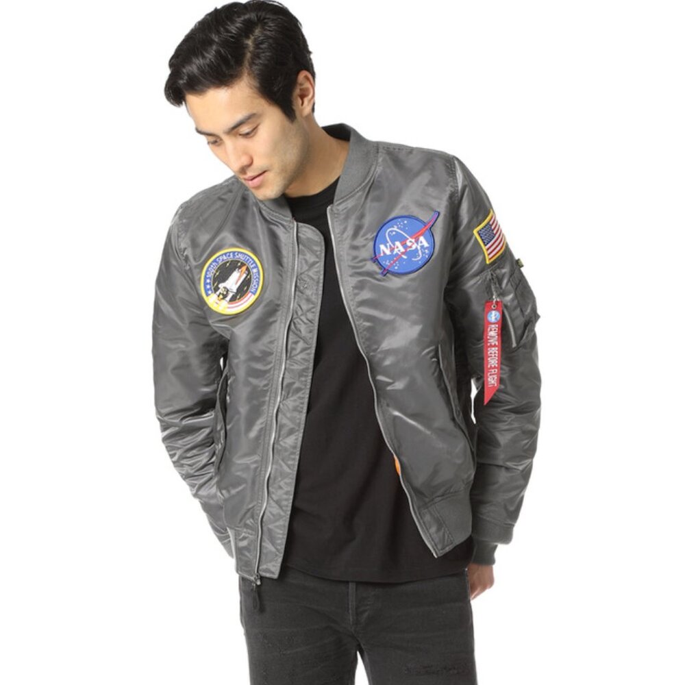 Alpha Industries Nasa L-2B Gunmetal Bomber Jacket
